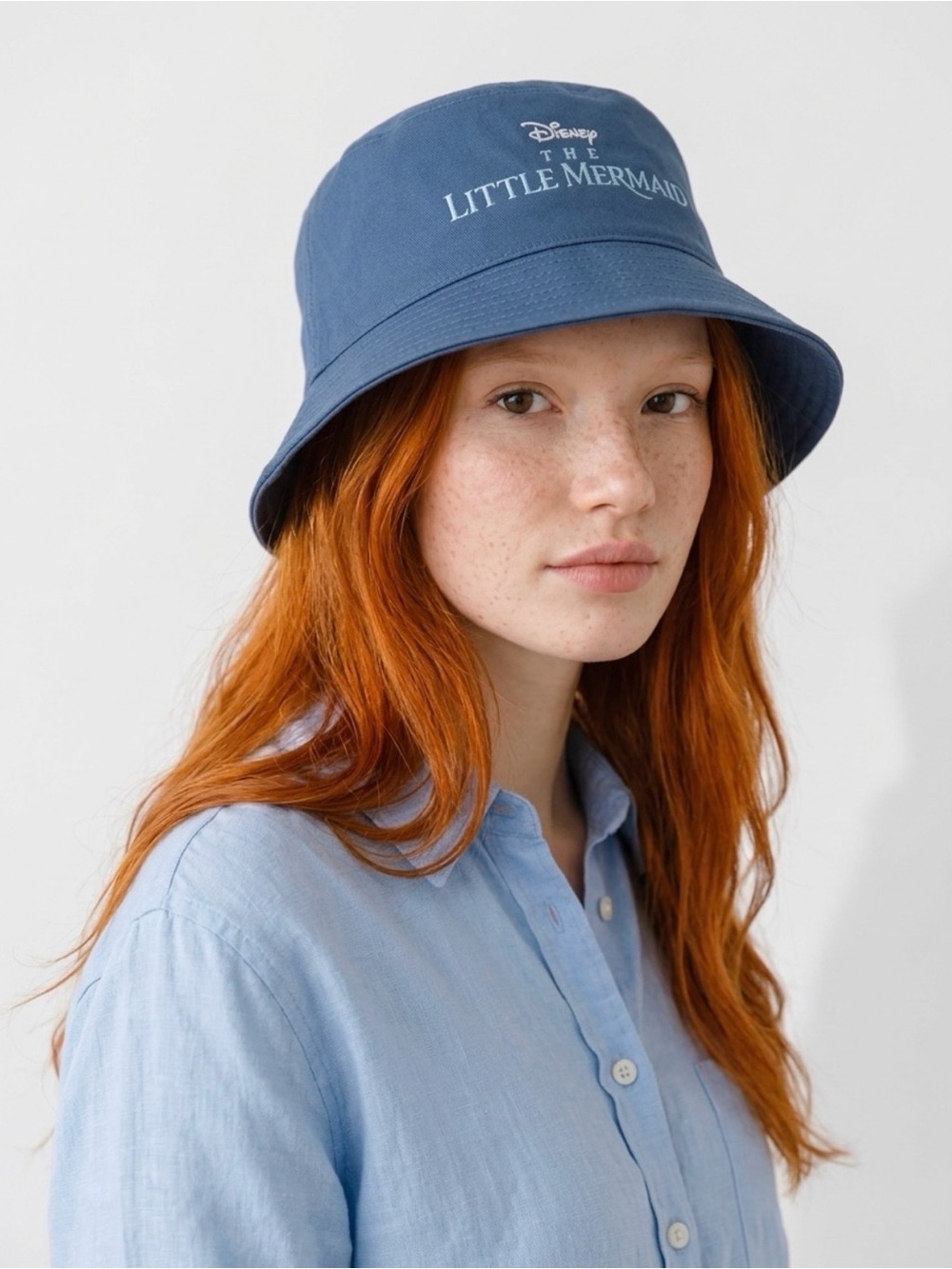 Disney Little Mermaid Navy Blue Bucket Hat